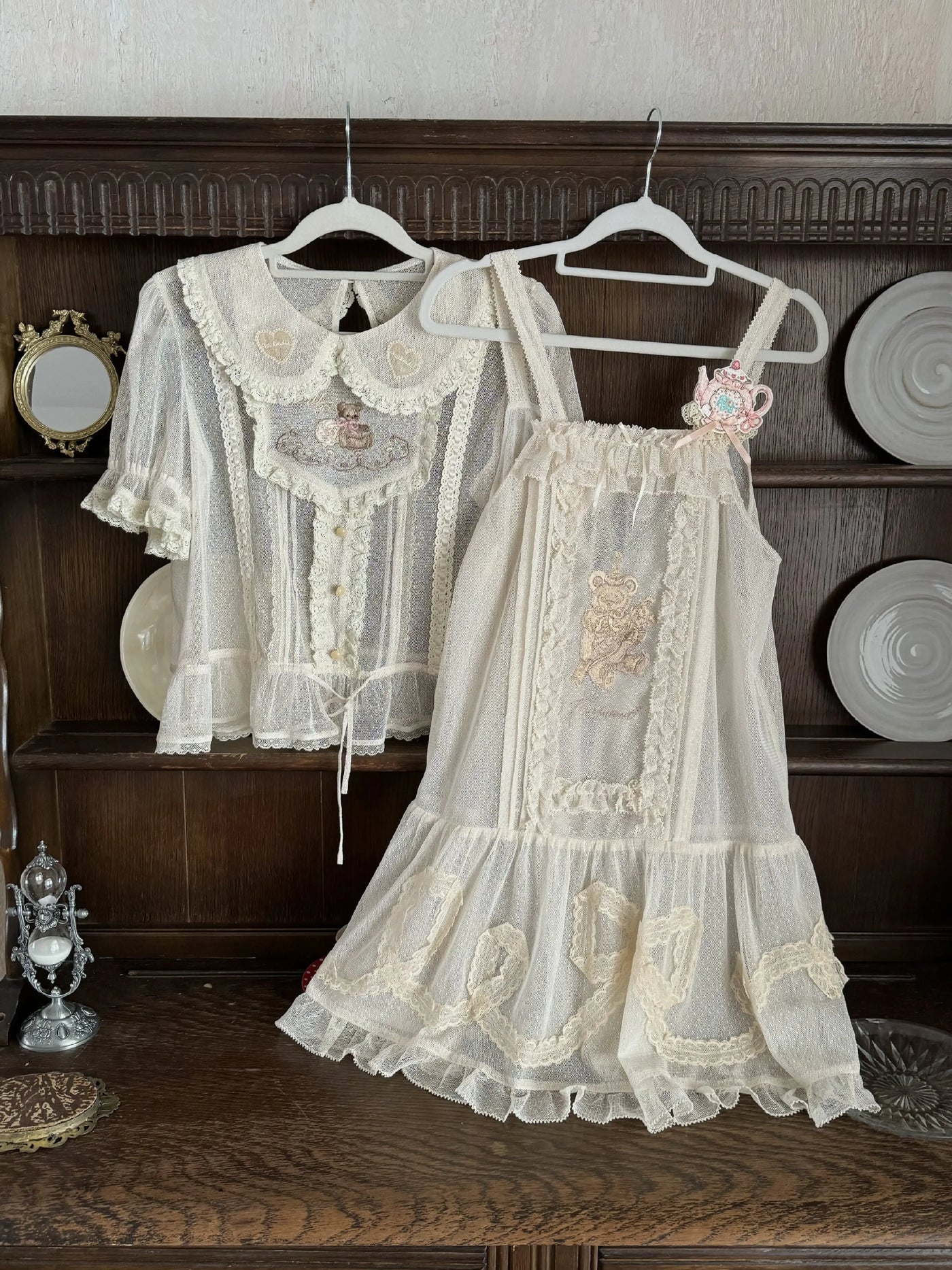 WF - Toy Box - Printed Doll-Style JSK with Pinafore and Apron Options