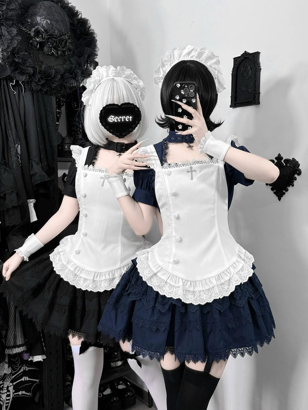 With PUJI - Tsukino - Sweet Lolita OP Dress, Detachable Styling product view