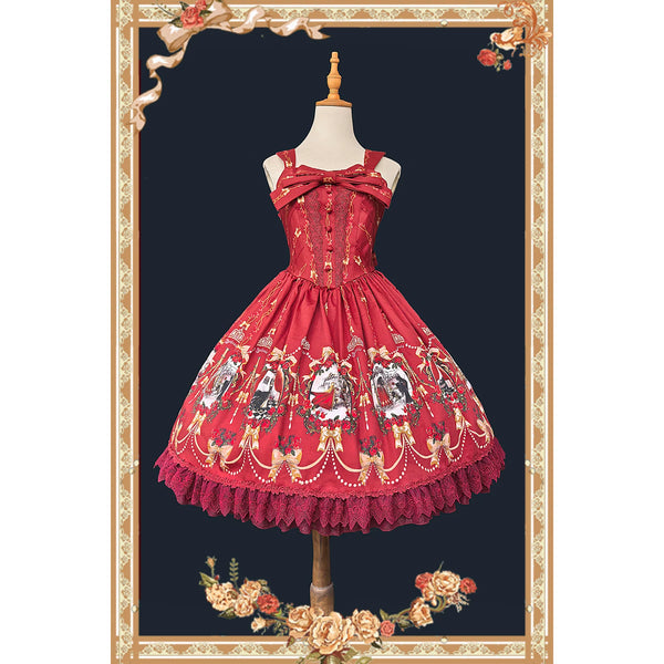 Infanta - Snow White - Cotton Sateen Natural-Waist JSK
