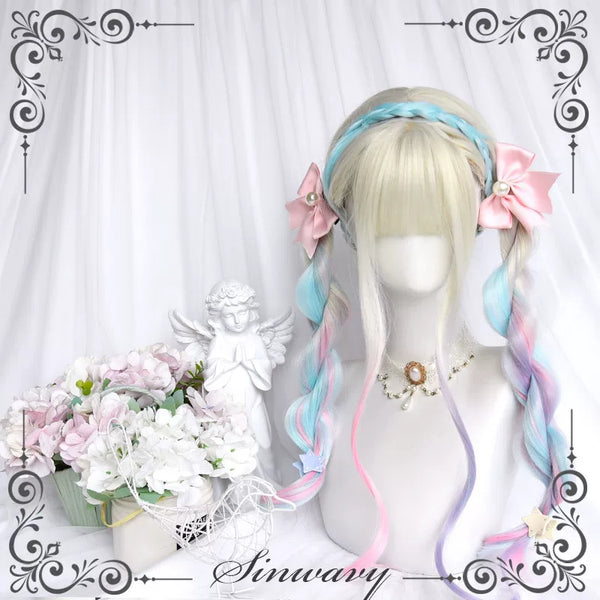 Sinwavy aurora rainbow curly wig - view 1
