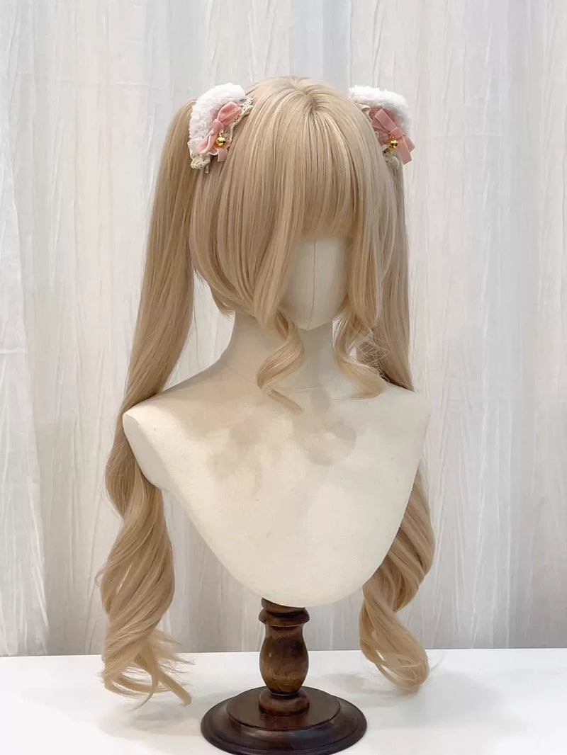 Kunkun Fish Platinum hime-cut Lolita wig - view 4