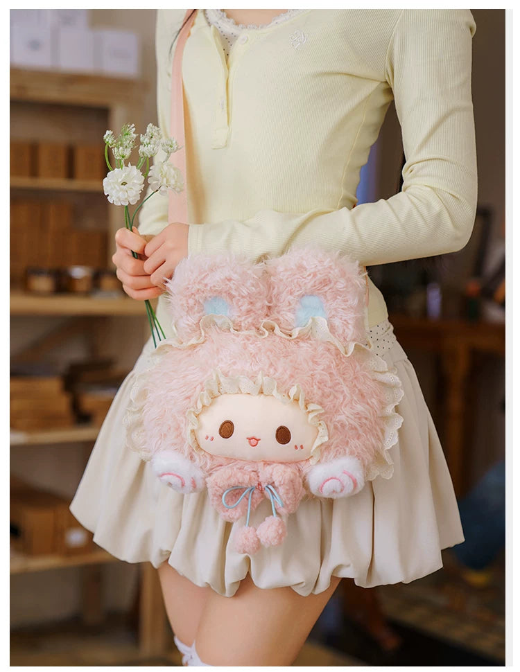 LambGuli - Rubitu Big-Face - Plush Bags and Backpacks with Character Face Motifs
