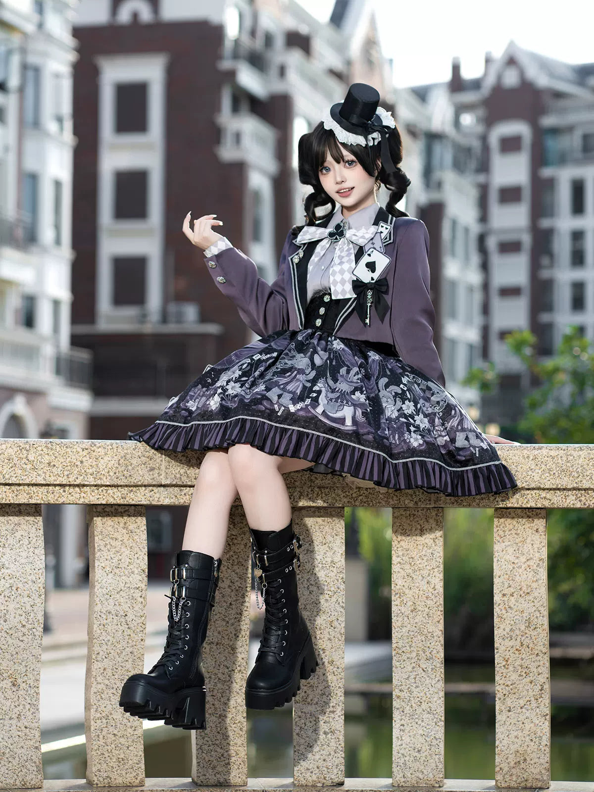 Your Princess - Magic Troupe - Gothic Lolita Outfit, Bunny Printed Skirt