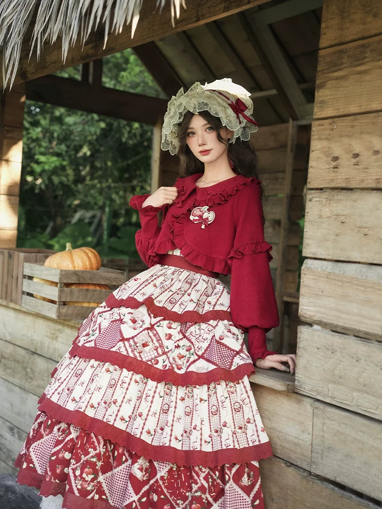 With PUJI - Pine Cone - Lolita Cardigan, Knit Texture detail view 3