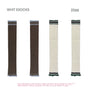 Brown + White 2 pairs / One Size