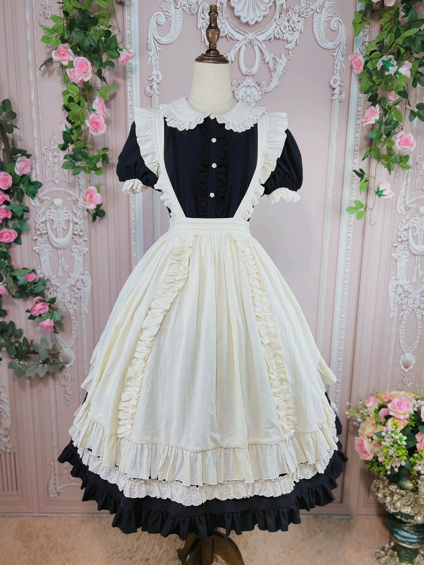 DMFS Lolita - DMFS - Piaget Servant / Maid Lolita OP Dress Vintage Lolita Dress