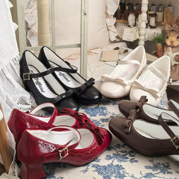 MODO Ellie Brogue Mary Jane Lolita Shoes – design details