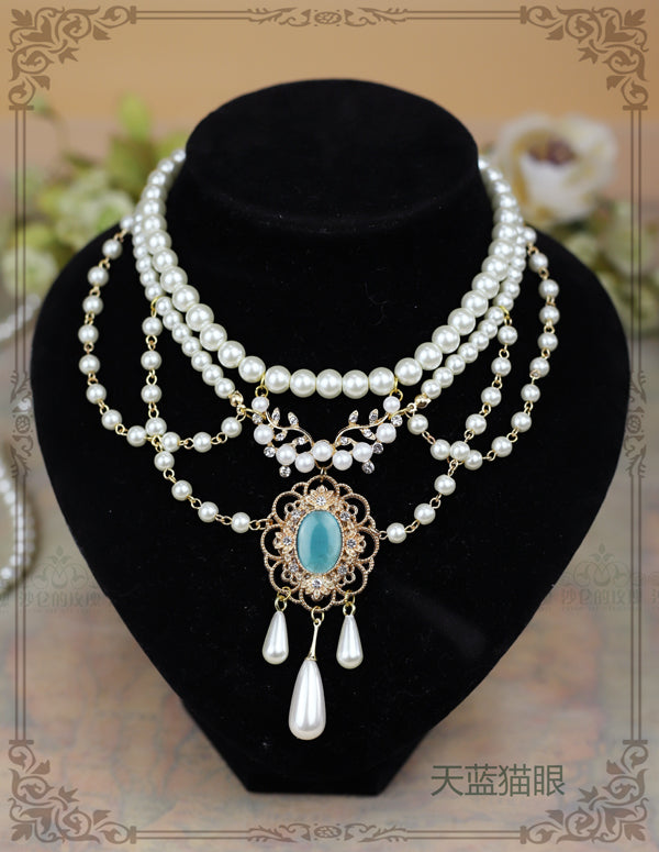 Rose of Sharon - Theresa - Vintage Wedding Lolita Necklace