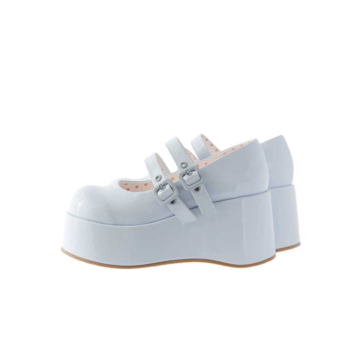 MODO double-buckle color-block platform Lolita shoes - view 2