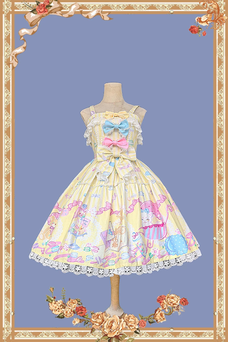 Infanta - Macaron Dolly House - Two-Tier Cotton JSK