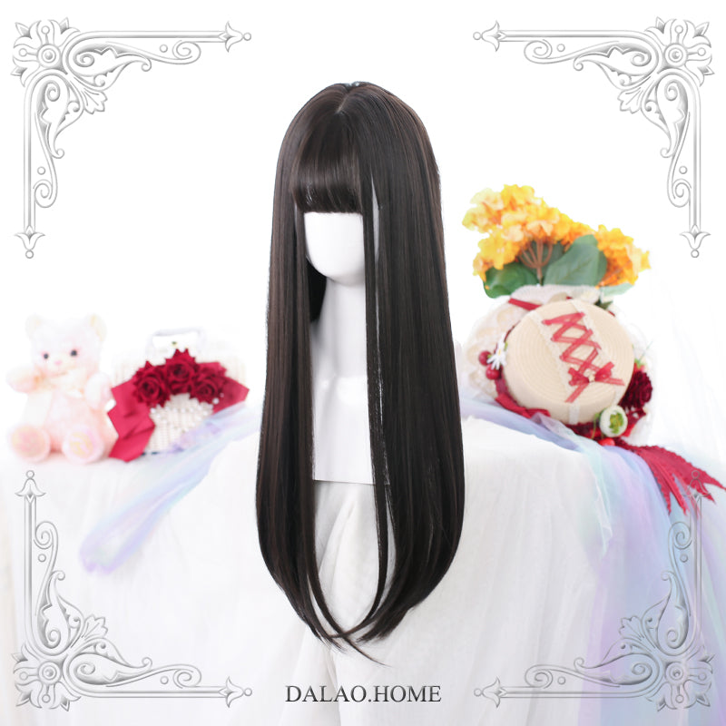 Dalao Home - Lolita JaneNye 65cm Straight Wig - Black Wig