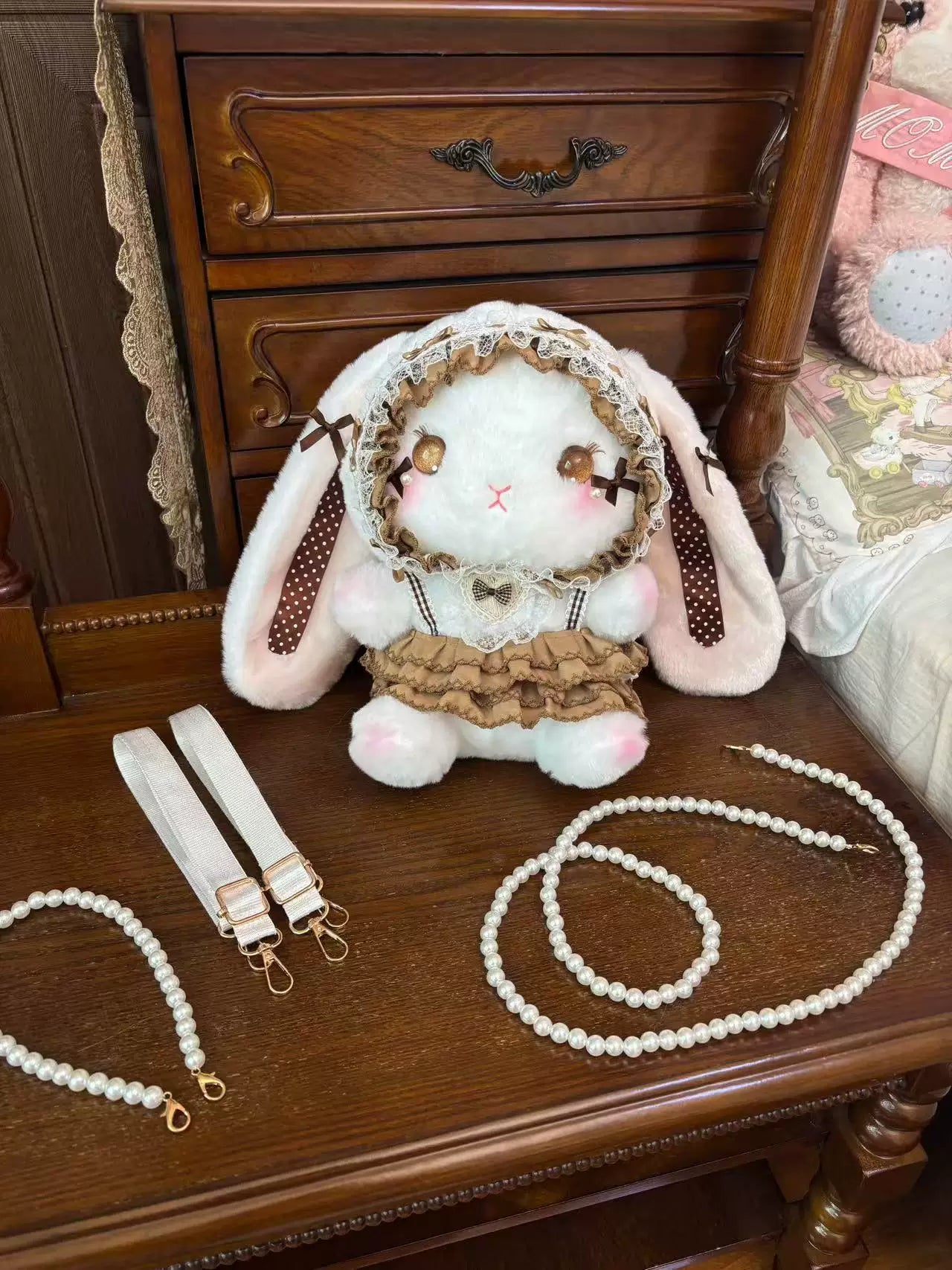 DreamHug Bear - Plush Bunny Lolita Bag - Large plush lop