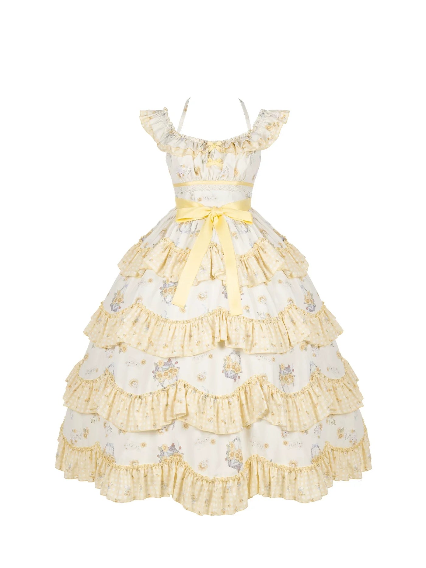 WithPUJI - Small Sunflower - Classic Lolita JSK with Sunflower Print