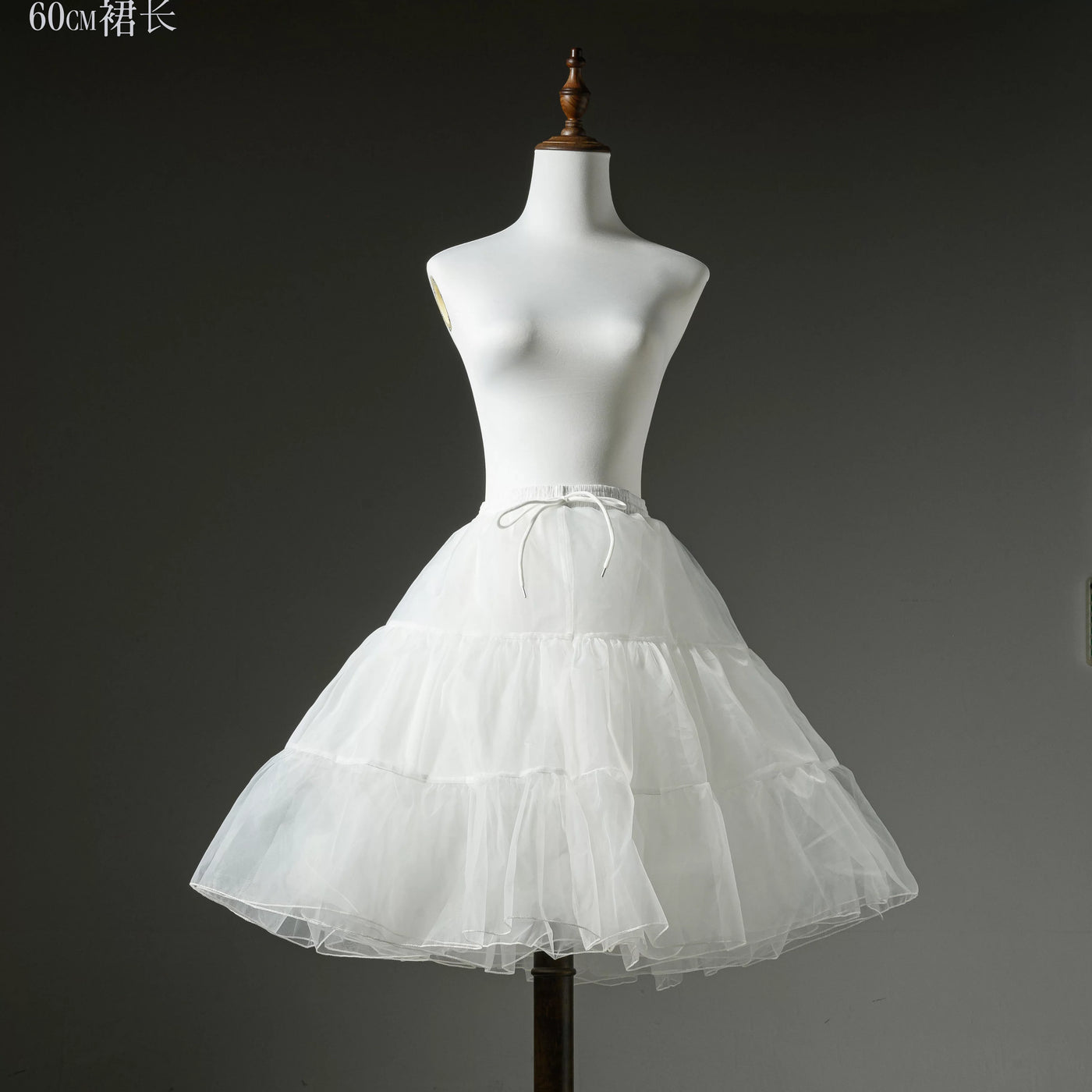 囚鸟‖大码全款现货‖超暴力四层水光纱超加长Lolita裙撑60cm70cm