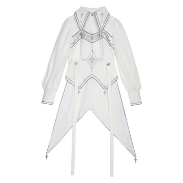 Cornfield Lolita – Cyber-Lolita Techwear – Ouji Lolita Set mit Stern-und-Mond-Stickerei