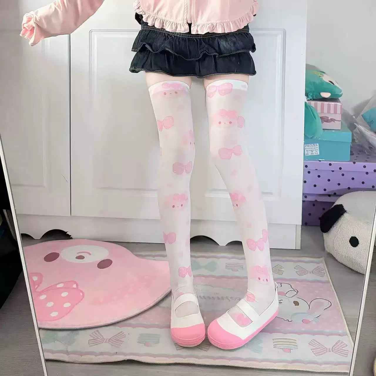 Fantasy Doll - Sweet Character - Over-the-Knee Socks with Character Prints