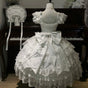 White JSK camisole dress + back bow / S
