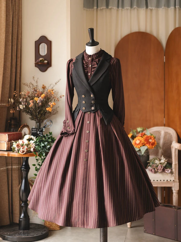 Forest Wardrobe - Forest Castle - Striped Dress or Waistcoat - 1