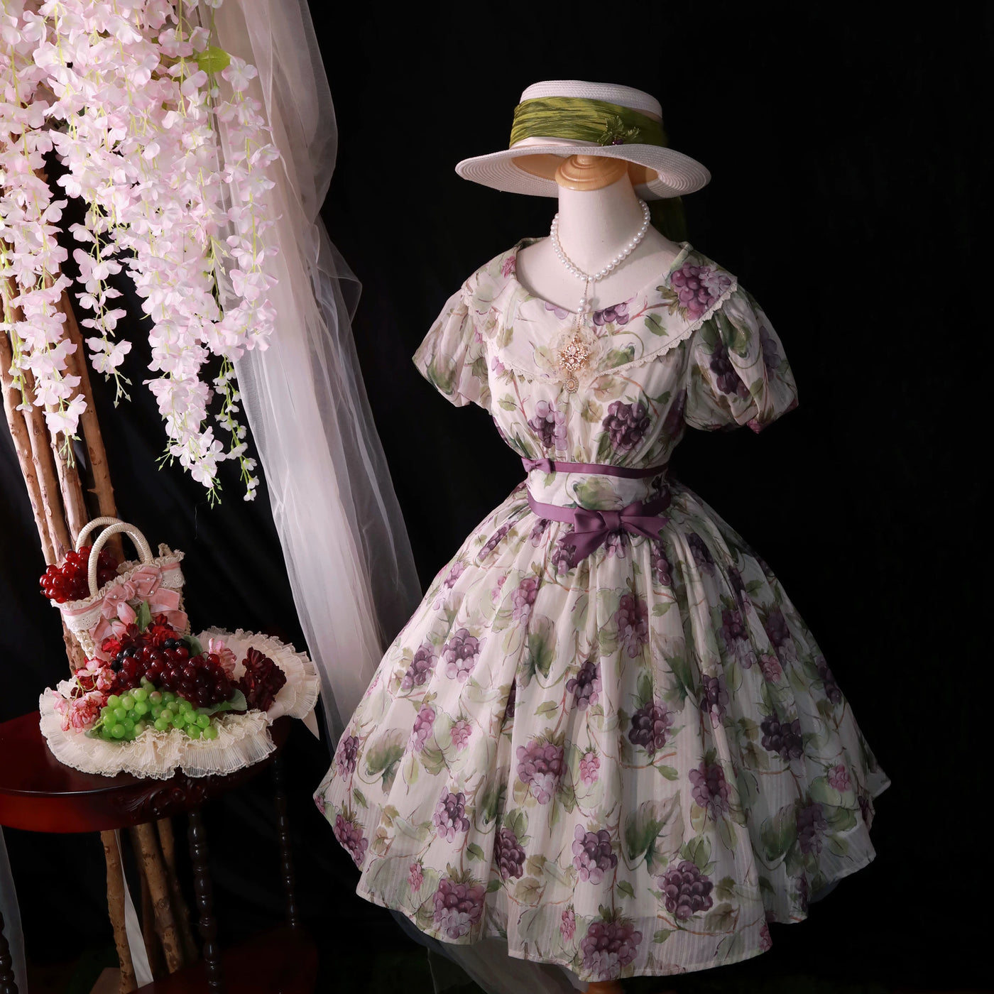 Forest Wardrobe Forest Grapes classic Lolita OP dress - view 3