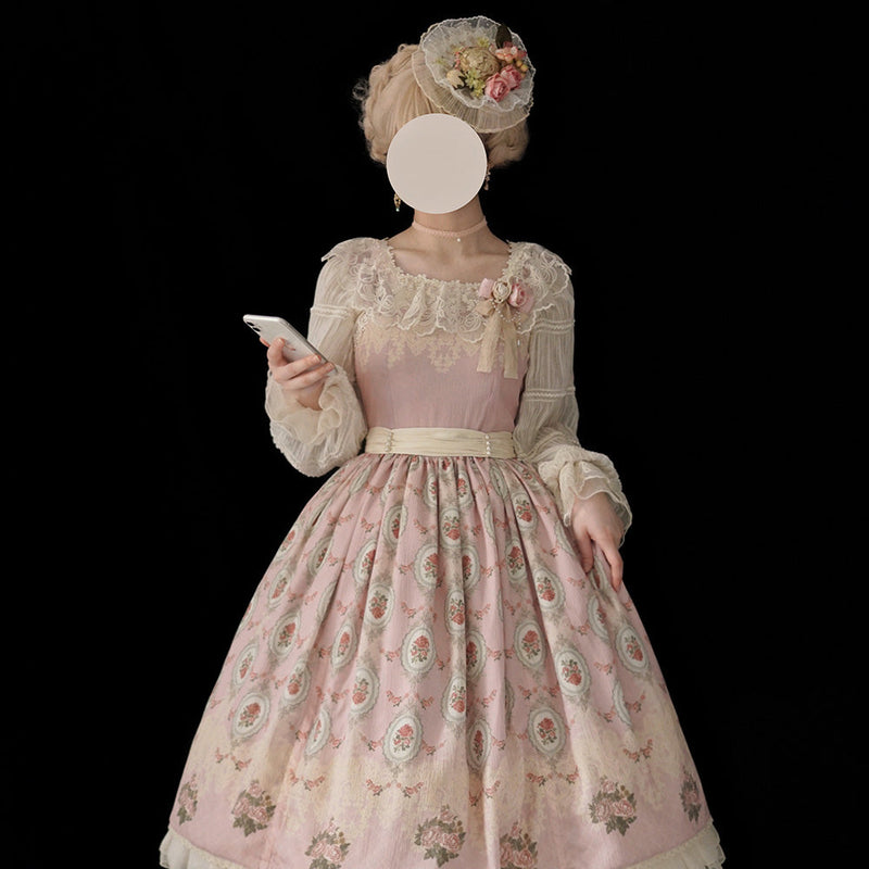Miss Point - Retro Lolita Lace Long Sleeve Blouse - Innerwear