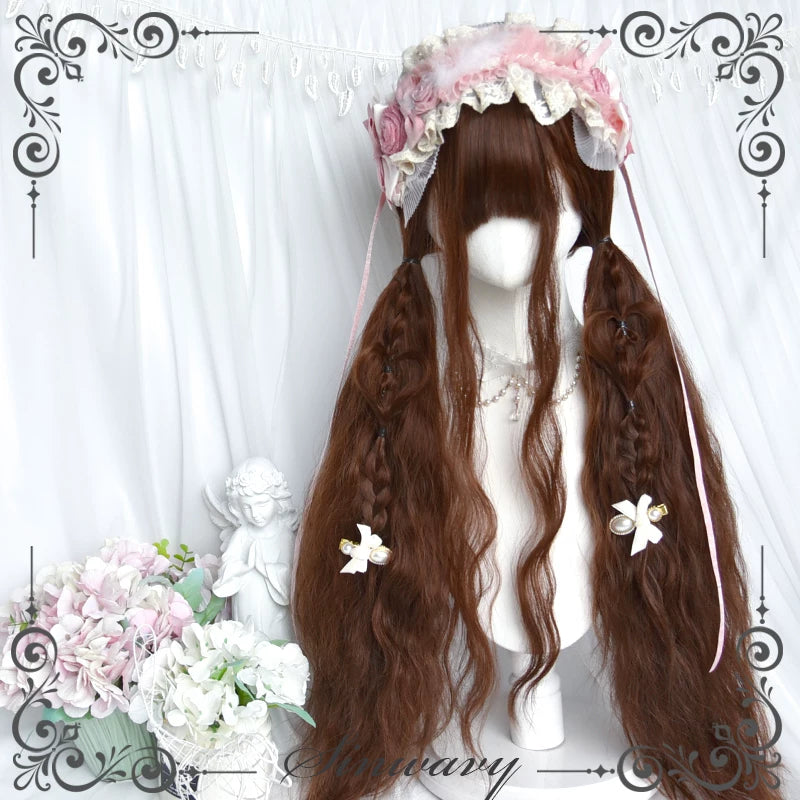 Sinwavy 80 cm caramel wool-curl wig - view 3