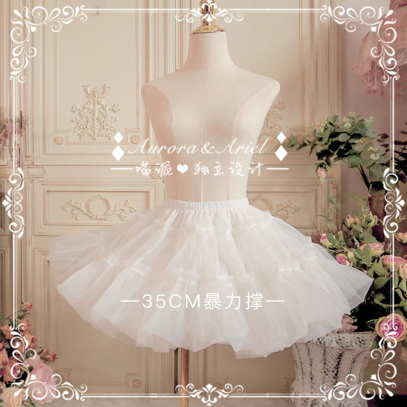 AA - 35cm 多蓬度 走秀高蓬 A 型软纱裙撑 - 细节图 3