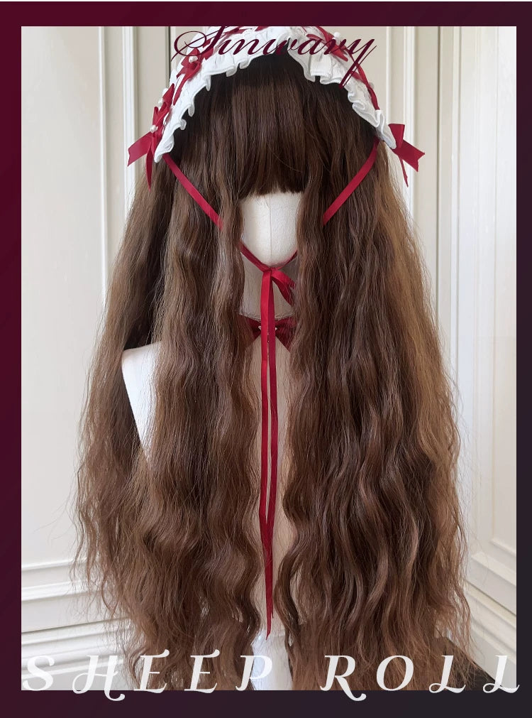 Sinwavy 80 cm caramel wool-curl wig - view 5