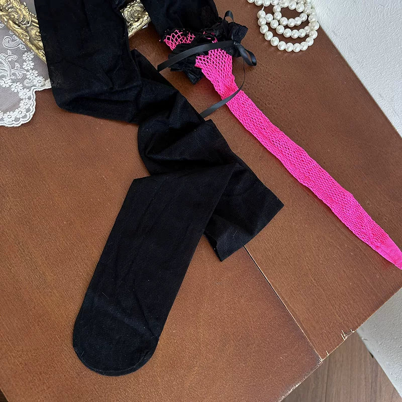Sock Noble - Festival Layering - Tights and Stockings with Fishnet and Floral Options
