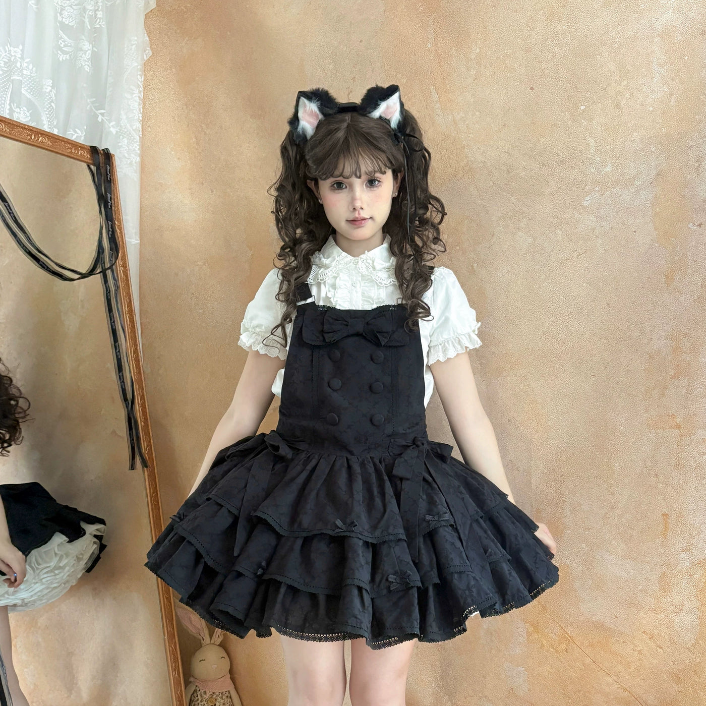 White Tea Story - Mianmian Ice - Three-tier 100% cotton lolita jumper