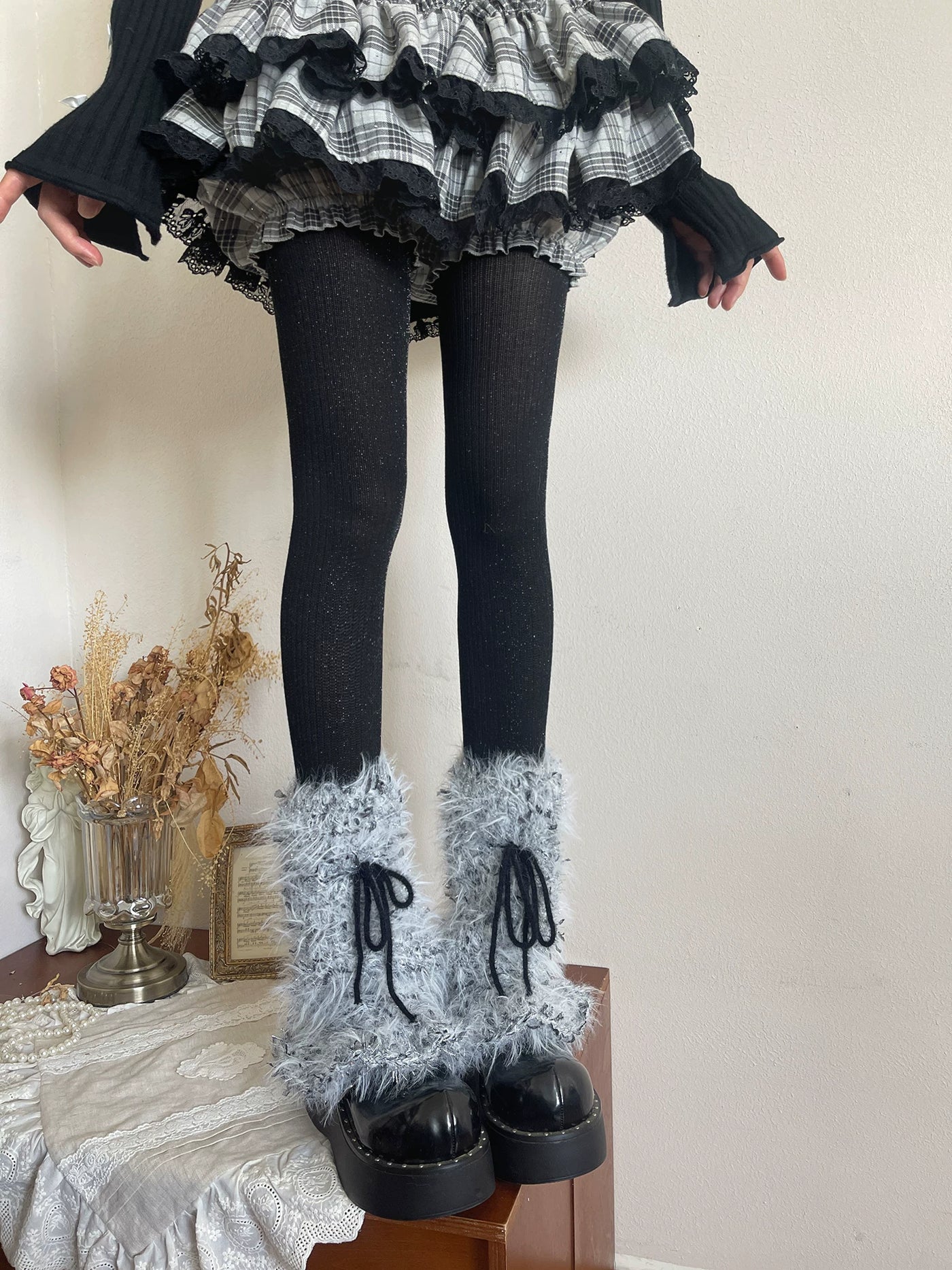 Sock Noble - Sparkle Knit - Tights and sock covers with sparkle accents
