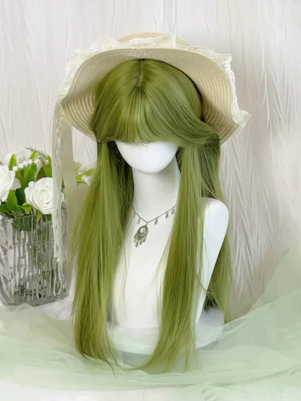 Kunkun Fish matcha green straight wig - view 2