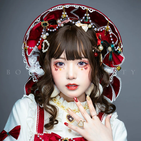 Youpairui Leicester Veiled Lolita Bonnet Headband — additional product view