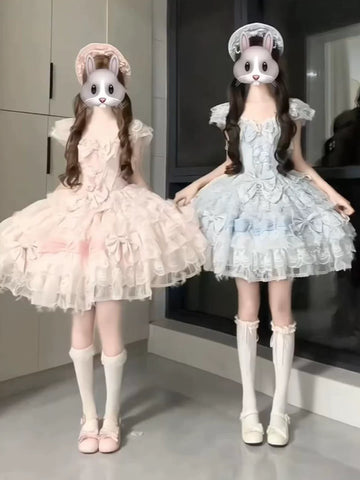 Creamy - Swan Princess - JSK Dress with a Full Layered Skirt
