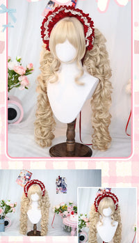 Dalao Home - Yun Yao - curly twin-tail wig - Yun Yao light flaxen blonde
