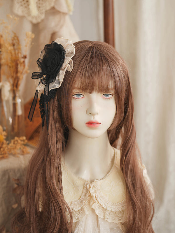Star Box - Nightingale and Rose - Dried-Rose Lace Floral Hair Accessory