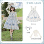 Mid-length JSK 3-piece set (Mid-length JSK + Headband + Windy Ecru Knit Top) - Pre-order, ships from Nov 6 / S