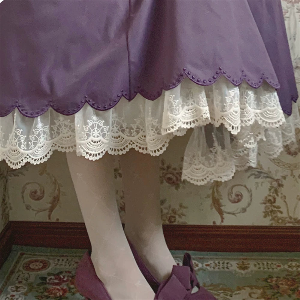 Countess's Autumn Outing - Embroidered Blouse and Skirt Set - detail view 10