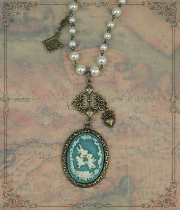 Rose of Sharon - British Style Cameo Lolita Necklace - Neckwear