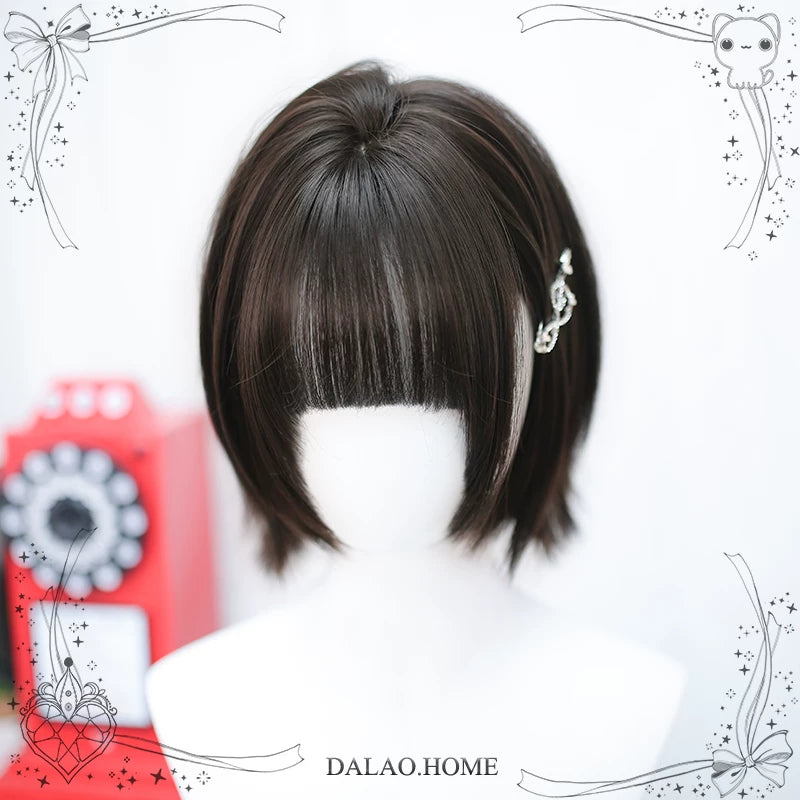 Dalao Home Ke short curly black-tea wig - view 5