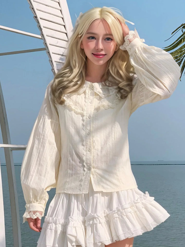 Yueele - Cloud Puff - Plus-Size Lolita Blouse