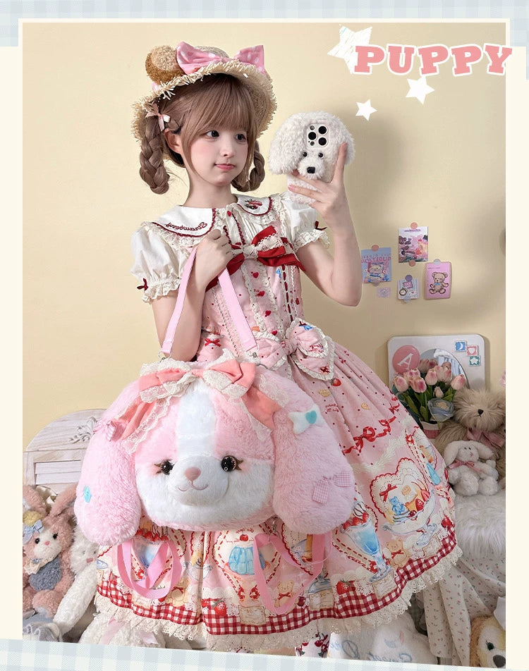Lolita - Plush Cocker Spaniel Puppy Novelty Backpack - Individually