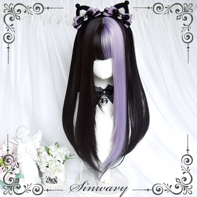 Black-purple layered Lolita wig - view 4