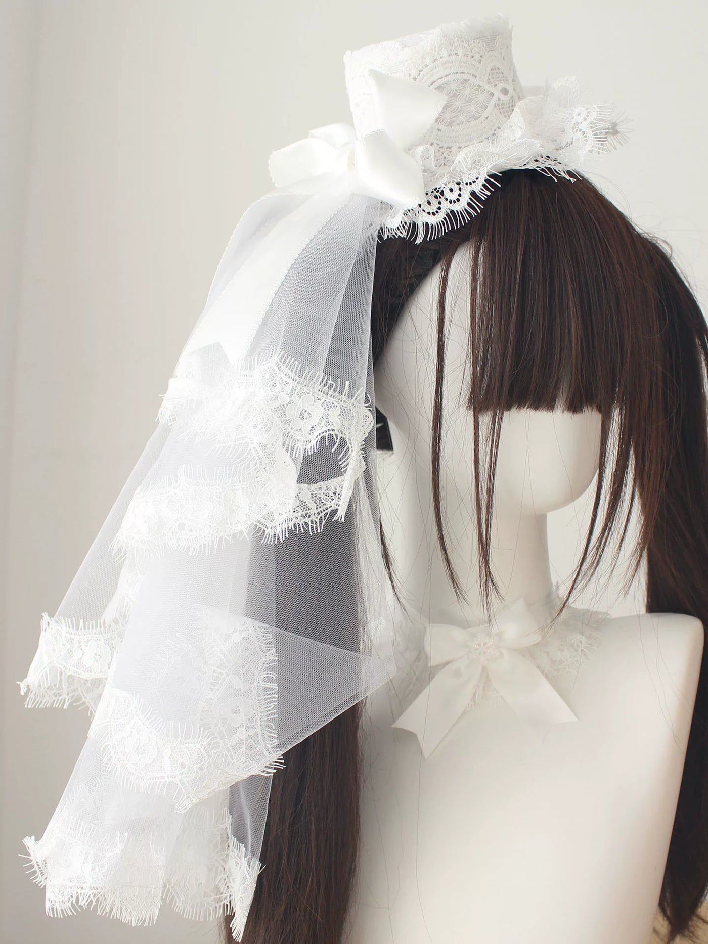 Deer Girl Handmade - Sparrow Feather - White Veil Headwear and Accessory Selection
