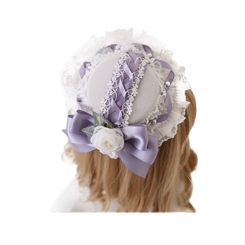 Xiaogui - Elegant Lolita Headdress Bow KC - Cuffs Hairpins Headwear