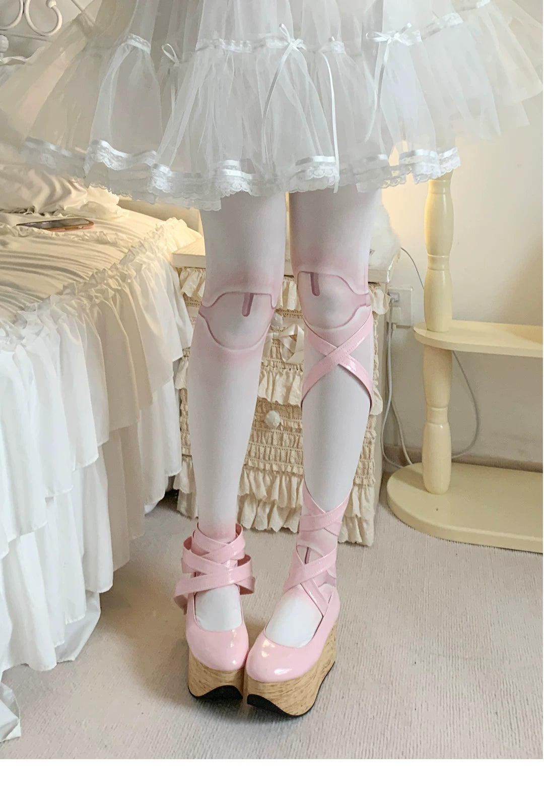 roji roji - Jointed Doll - Tights, Stockings and Over-the-Knee Socks with Printed Details