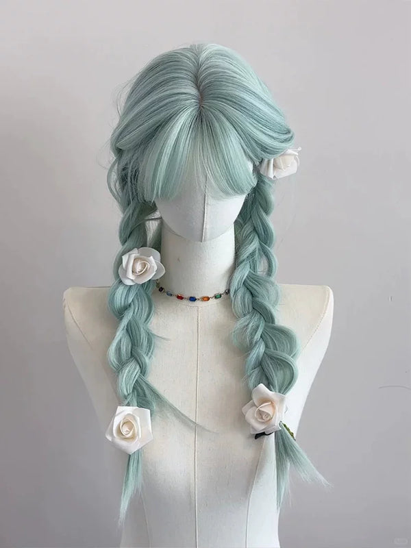 Kunkun Fish mint milk green straight wig - view 1