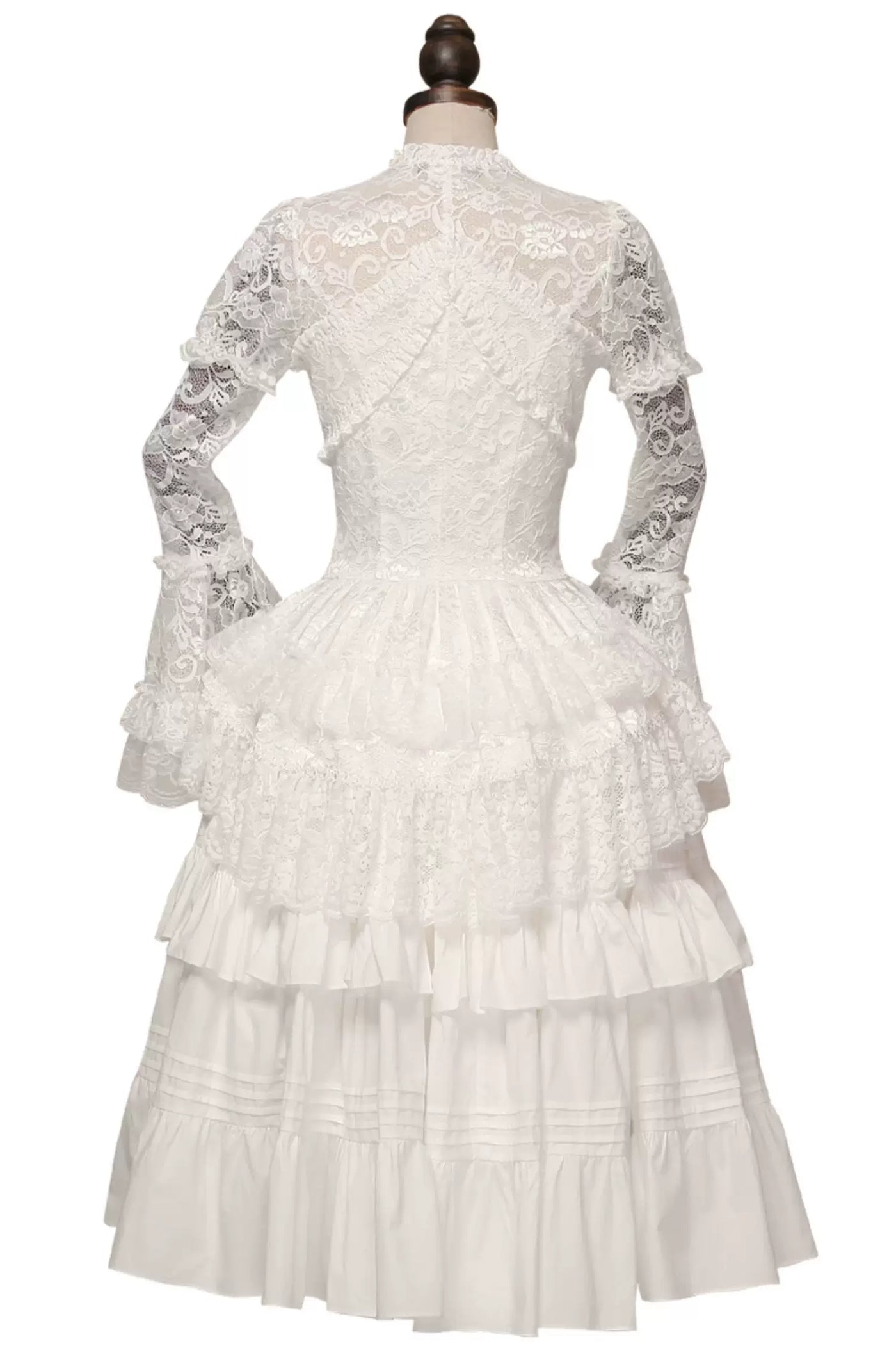 LACE GARDEN - Courtly Gothic Lace - Lace Jacket and Skirt Set with Ruffled Trim