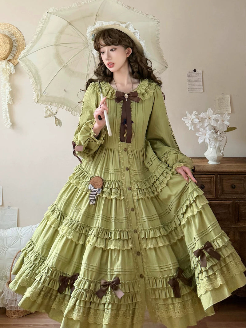 Carol Goddess - Tasha's Garden OP - Olive green classic Lolita