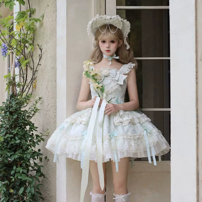 Hanguliang Flower Heart Love Ballet JSK Dress