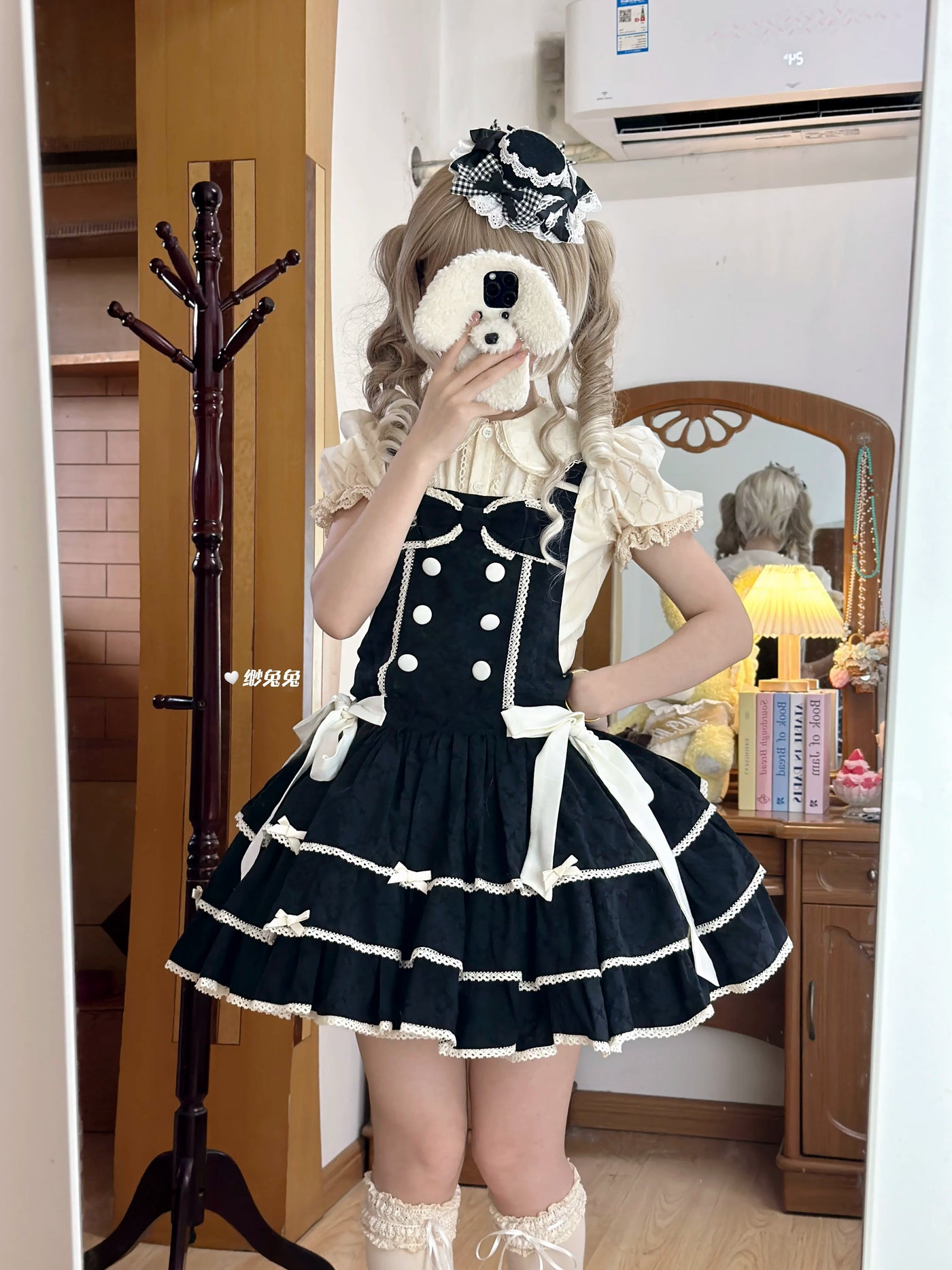 White Tea Story - Mianmian Ice - Three-tier 100% cotton lolita jumper